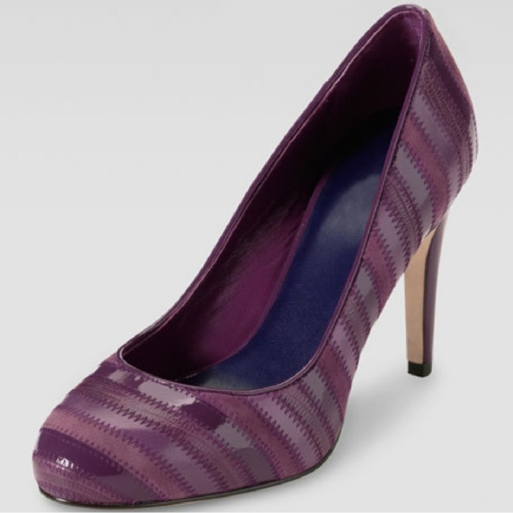 Cole Haan suede violet pumps size 9B